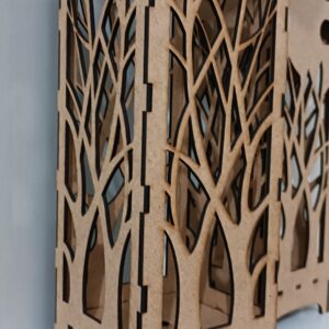 Árvore - Modelo 03 - Luminária MDF